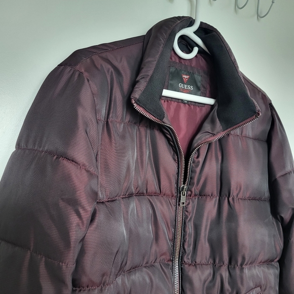 Guess Full Zip Puffer Jacket Coat - Picture 3 of 13